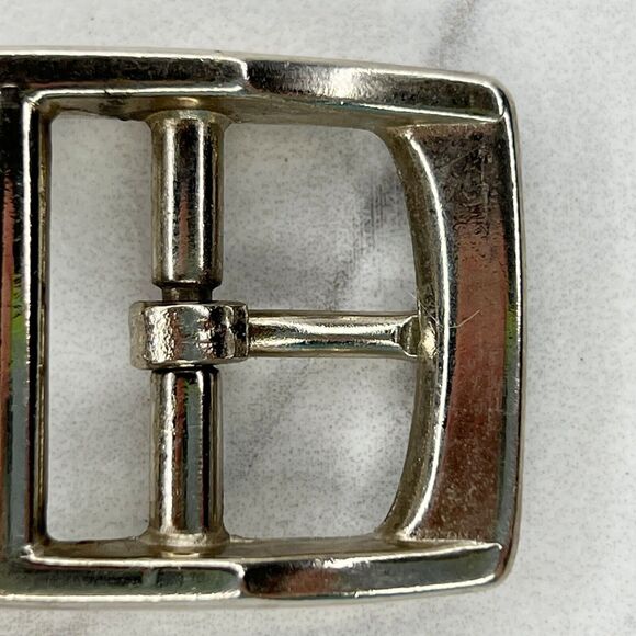 Silver Tone Simple Basic Belt Buckle - Picture 4 of 7